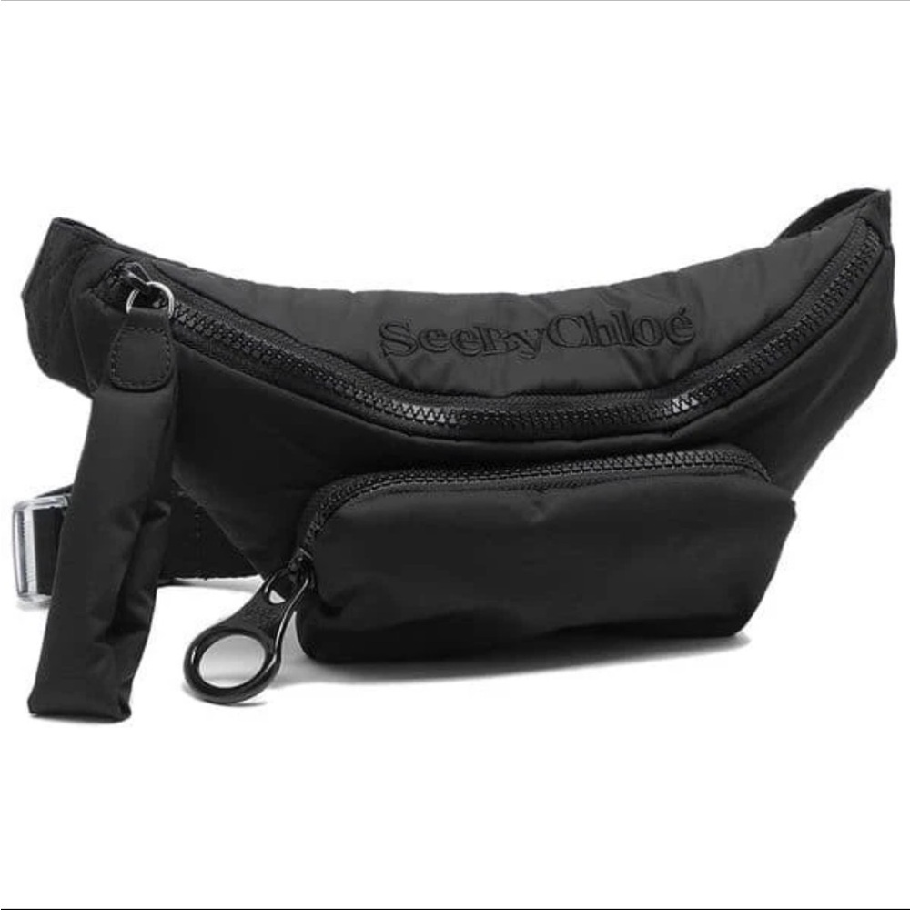 See By Chloé Black Nylon Belt Bag